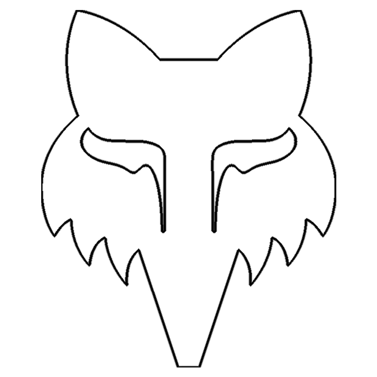 Stickers Fox HEAD 2.5" - DIE CUT VINYL