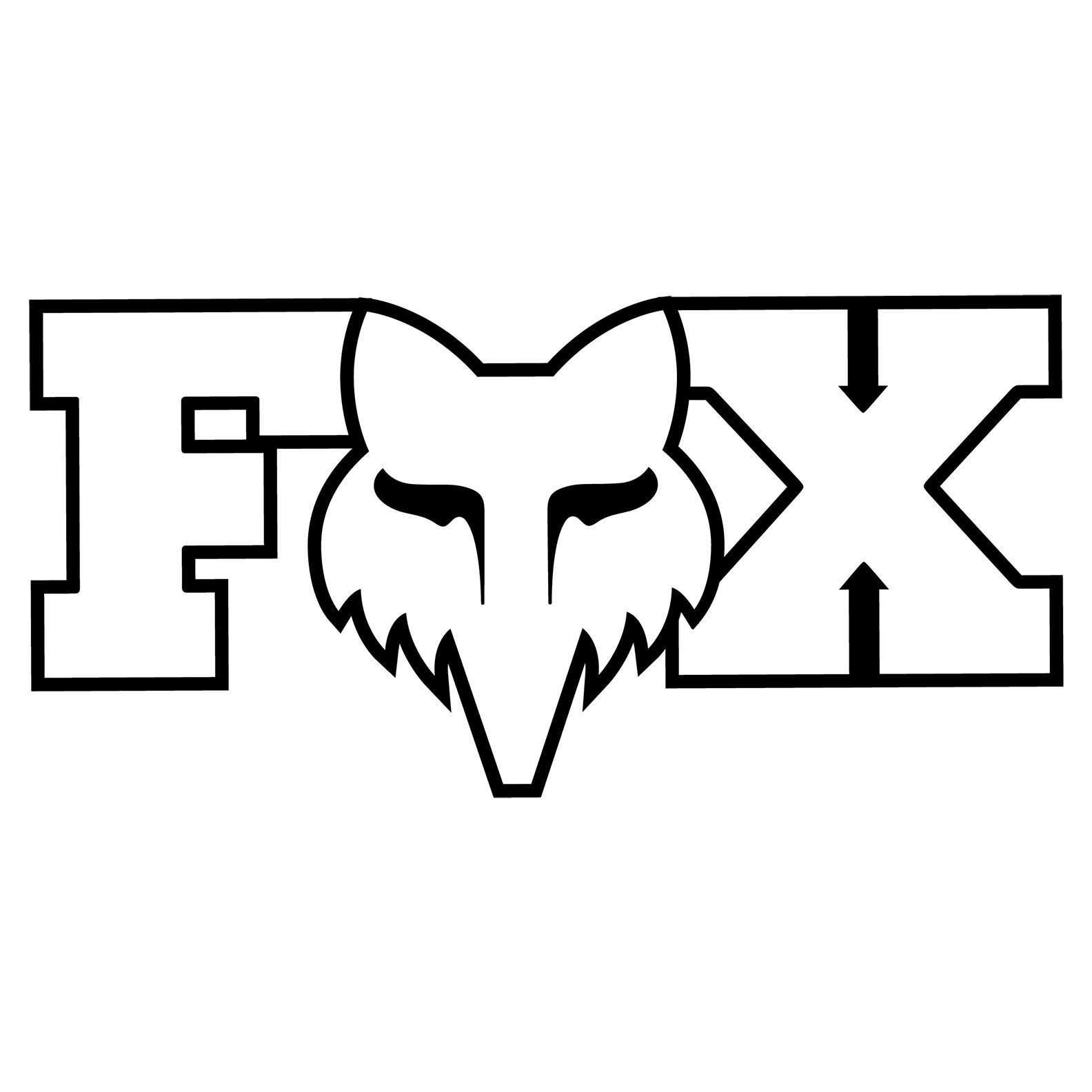 Stickers Fox F HEAD X 7