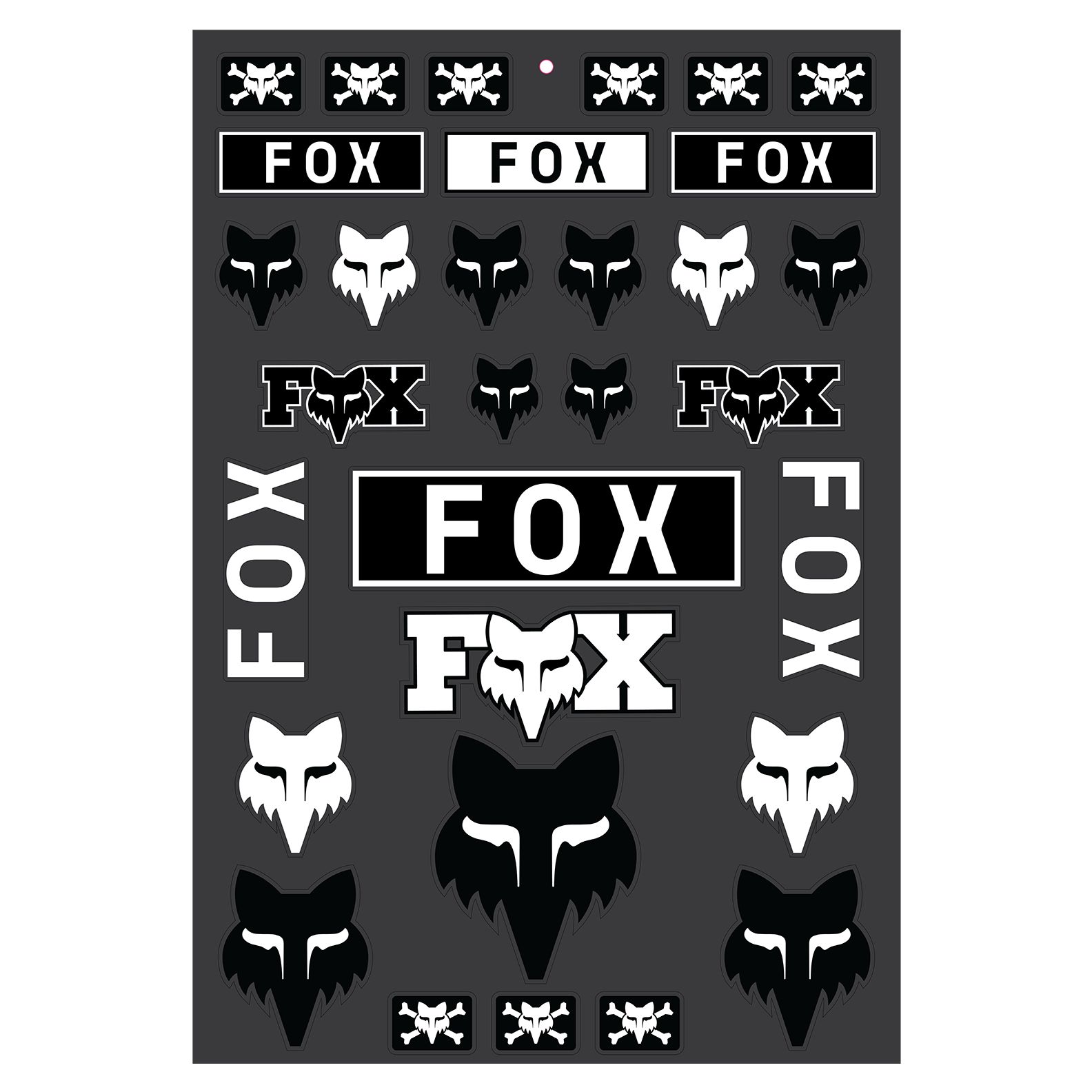 Planche de stickers Fox LEGACY TRACK PACK
