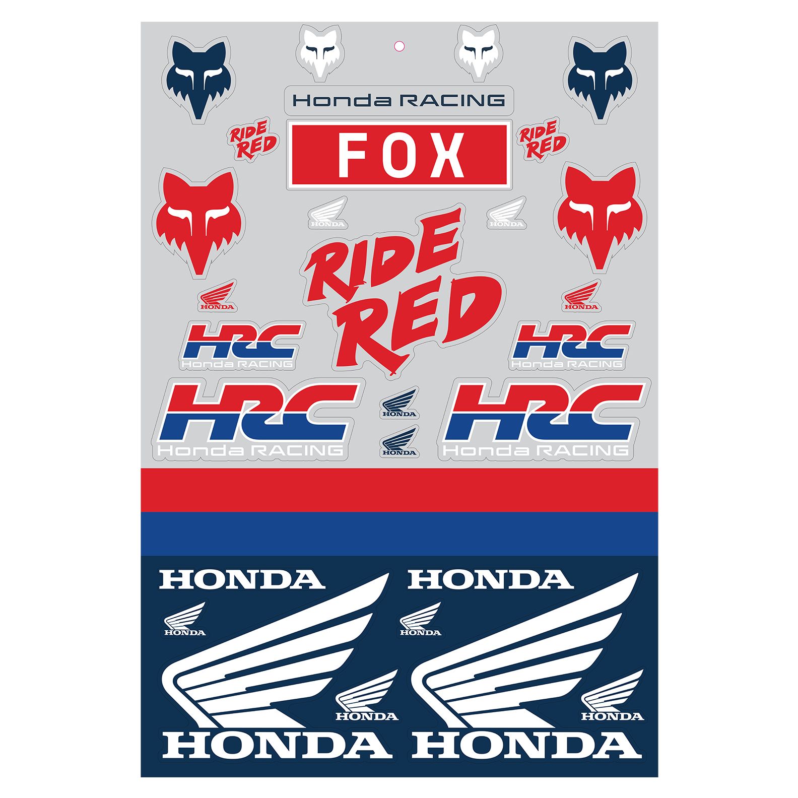 Stickers Fox HONDA TRACK PACK