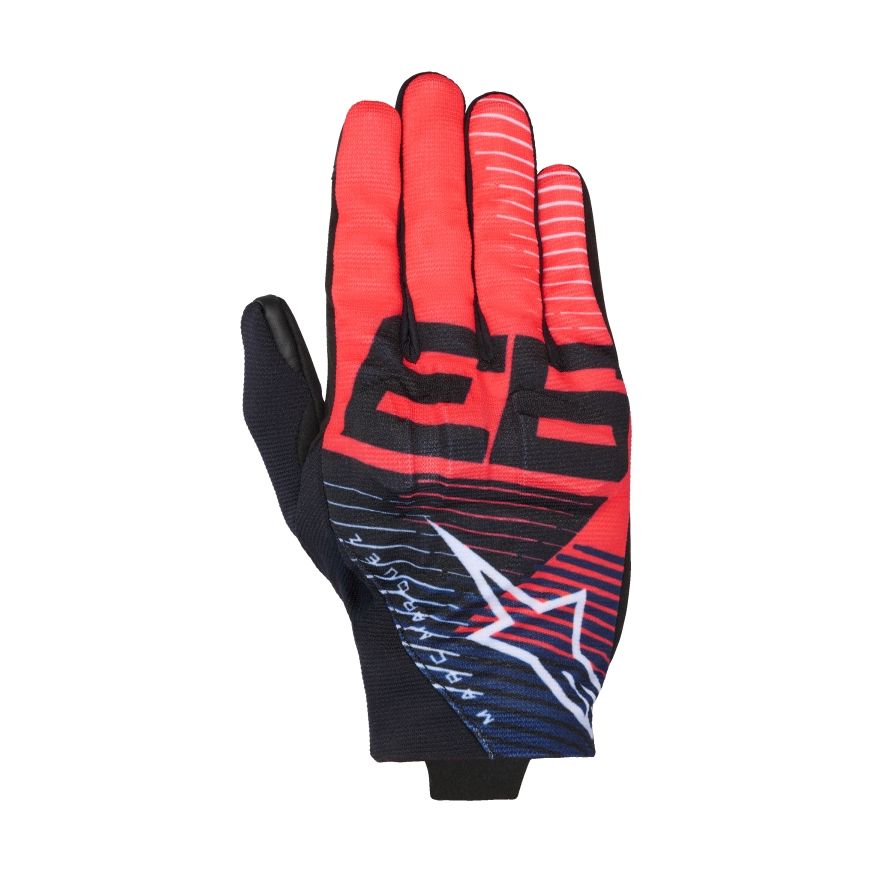 ALPINESTARS Gants Alpinestars REEF V2 MM93 — noir, bleu, rouge et blanc