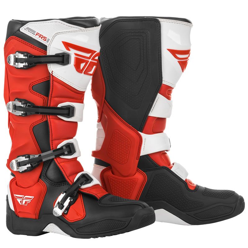 Image of Bottes cross Fly FR5 - RED BLACK WHITE 2023