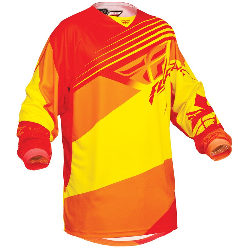 Maillot Cross Fly Kinetic Jersey Rouge/jaune