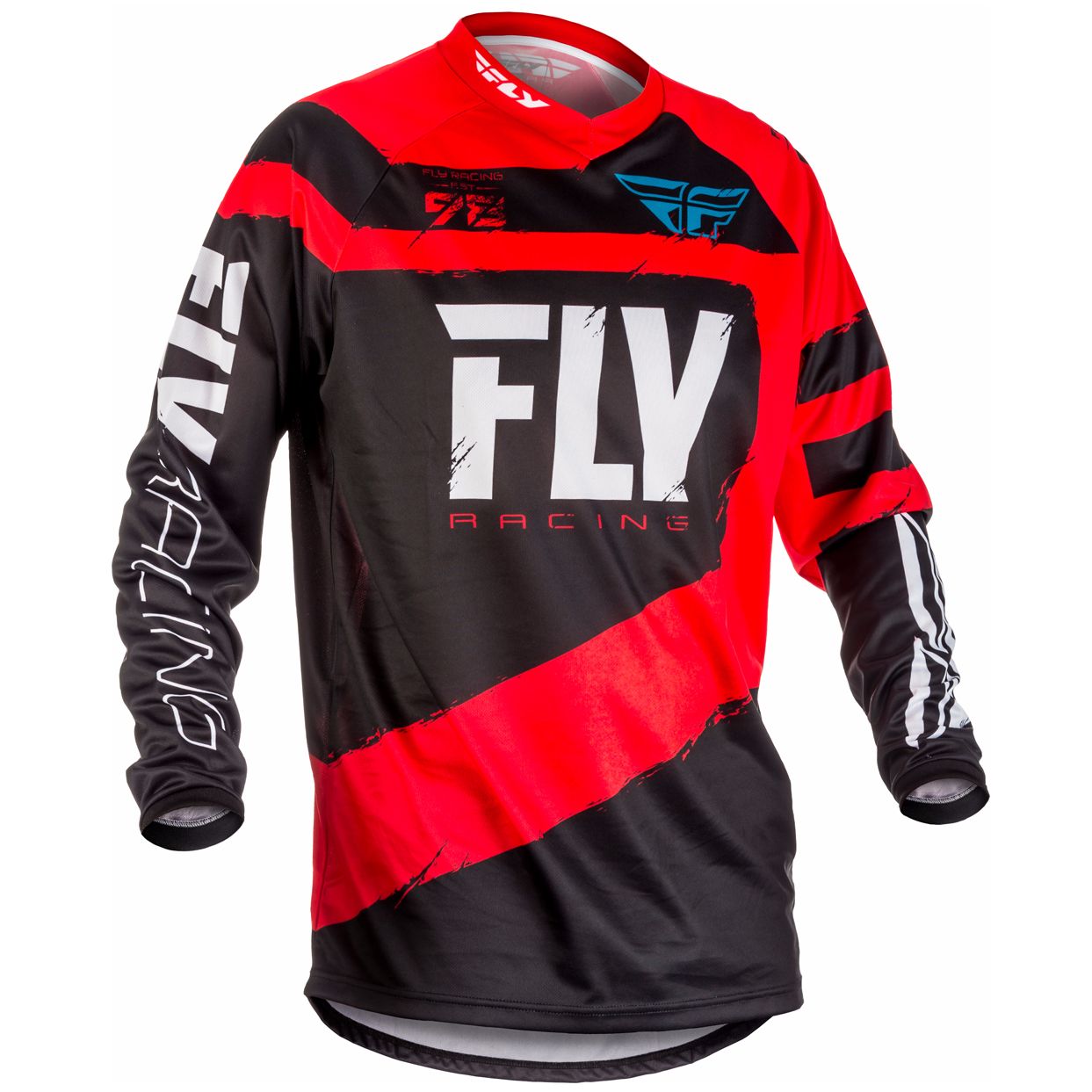 Maillot Cross Fly F16 - Rouge Noir -