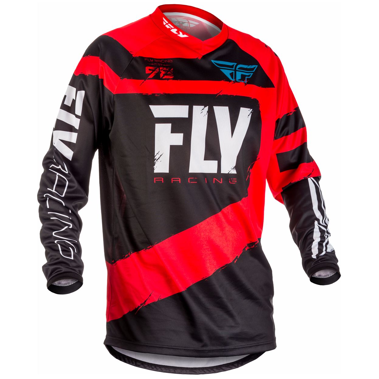Maillot Cross Fly F16 Youth - Rouge Noir -