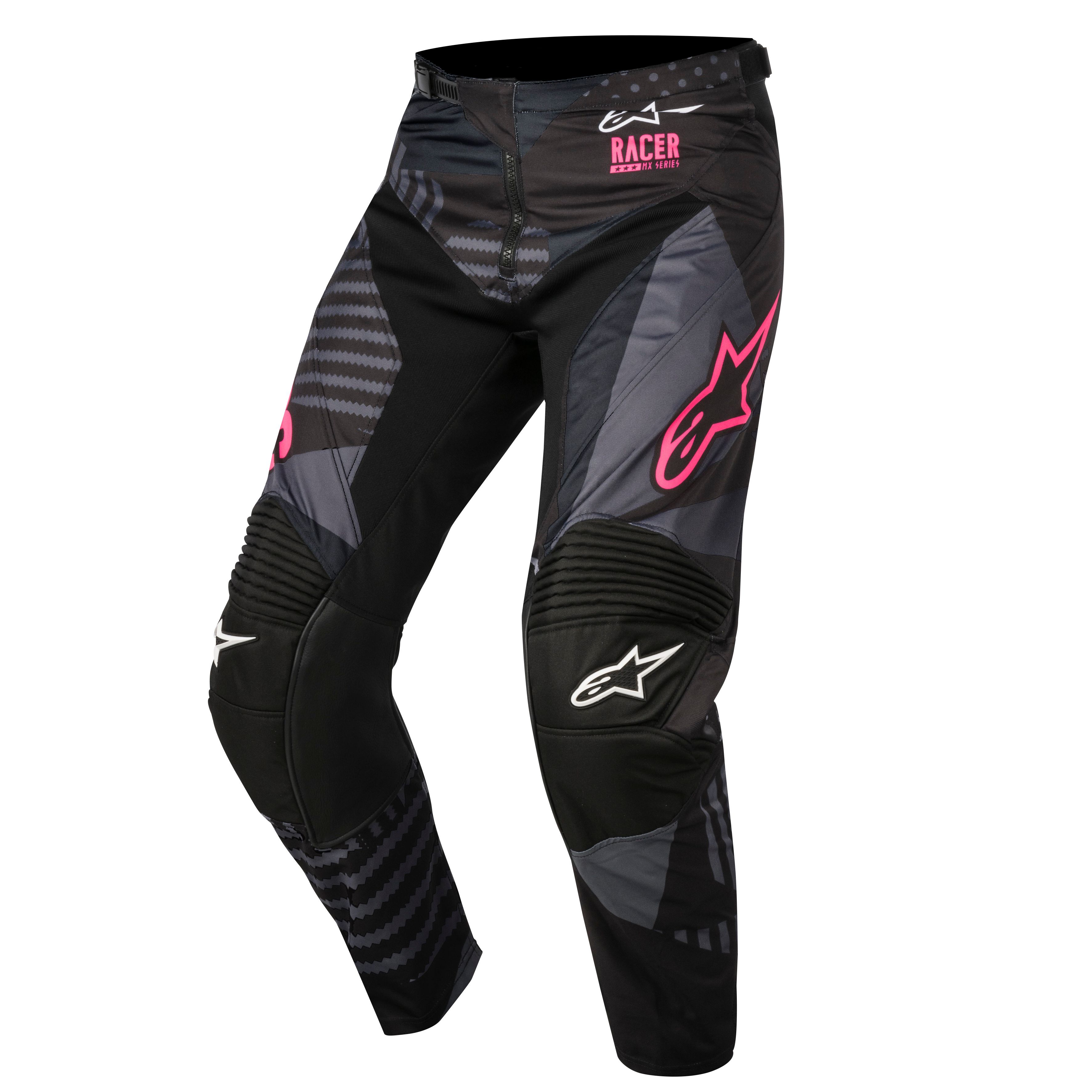 Pantalon Cross Alpinestars Racer Tactical Black Pink Fluo