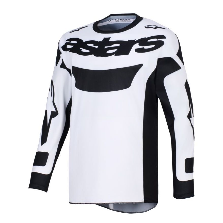 ALPINESTARS Maillot cross Alpinestars RACER - RIWAY 2025 — noir et blanc