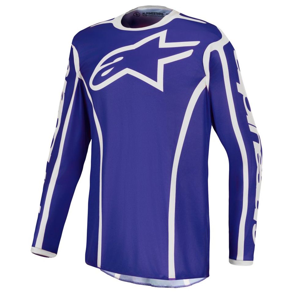 ALPINESTARS Maillot cross Alpinestars FLUID - APEX V2 2027 — bleu et blanc