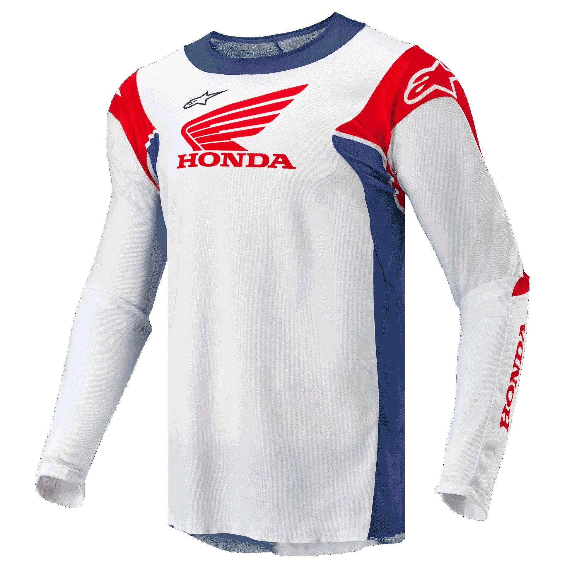 ALPINESTARS Maillot cross Alpinestars HONDA RACER ICONIC 2024 — bleu, rouge et blanc