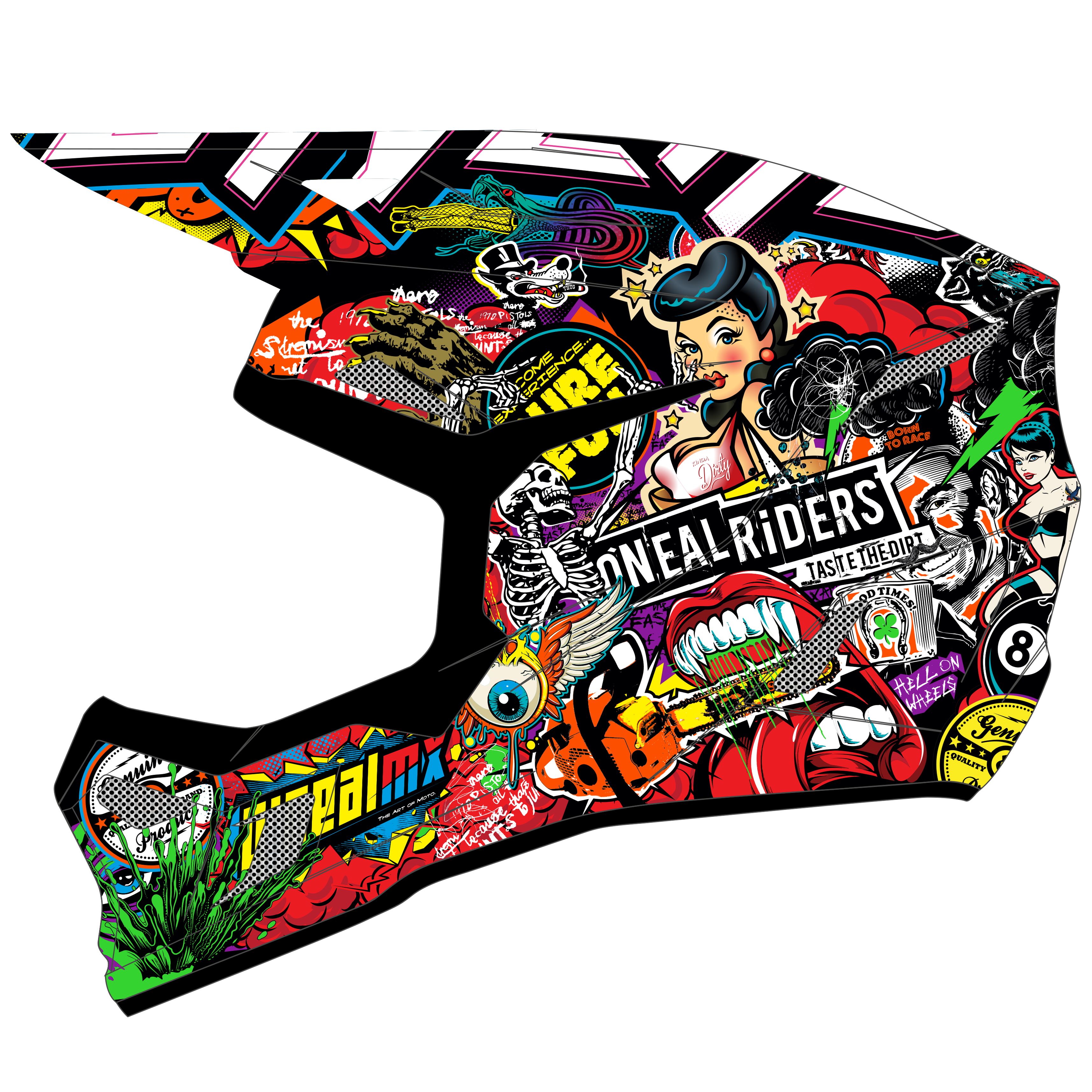 Casque cross O'Neal 3SRS YOUTH - CRANK V24