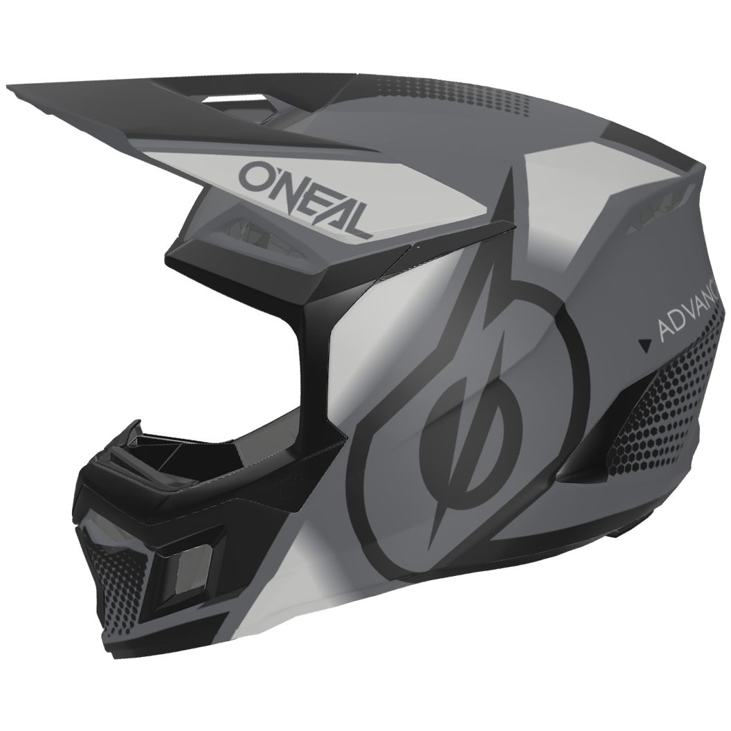 ONEAL Casque cross O'Neal 3SRS - VISION V24 2024 — noir et gris