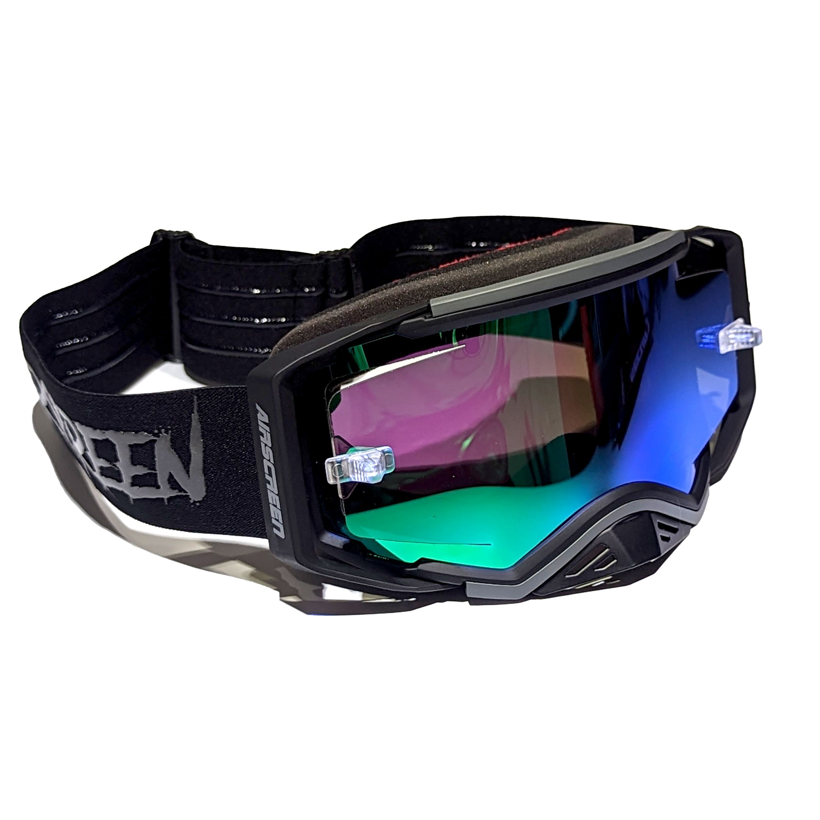 Masque cross Airscreen Aero 04 EX écran Iridum green 2025