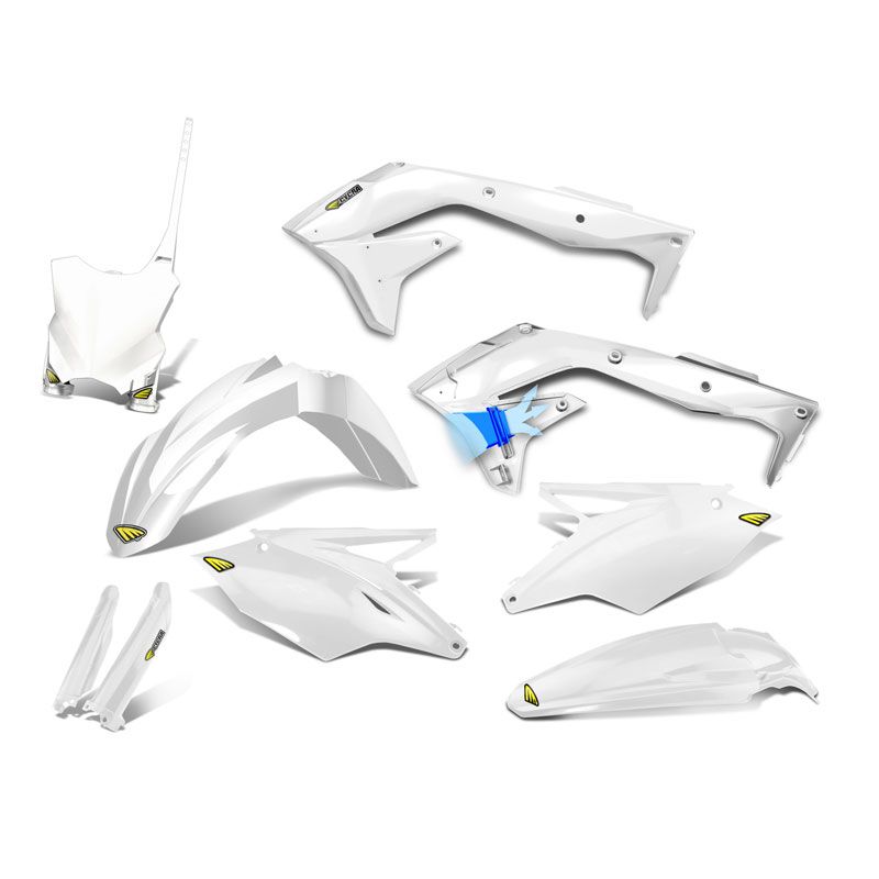 Kit plastiques CYCRA POWERFLOW BLANC