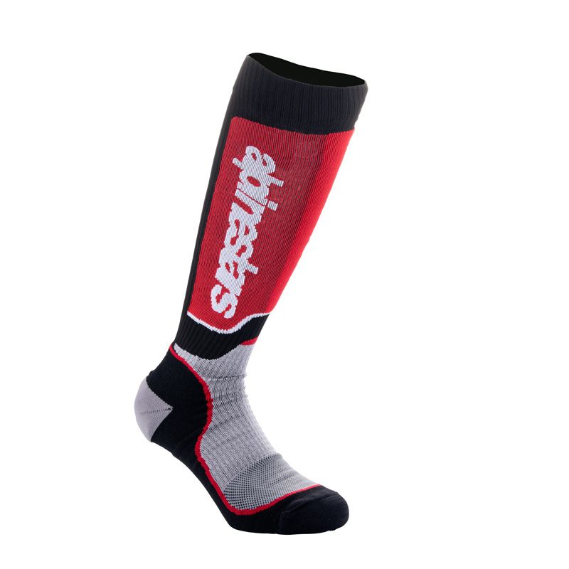ALPINESTARS Chaussettes MX Alpinestars MX PLUS ENFANT — noir et rouge