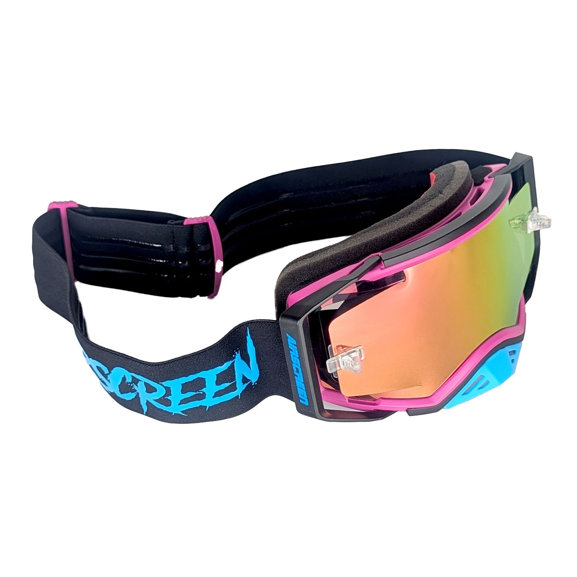 Masque cross Airscreen AERO 01 EX écran Iridum blue 2025