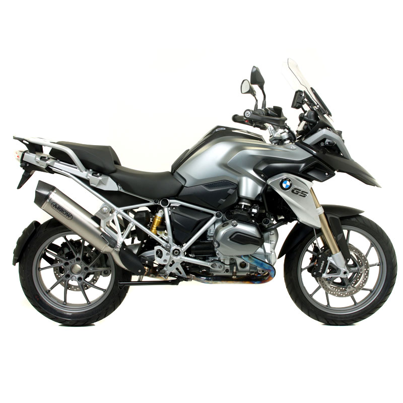 Silencieux Arrow Titane Maxi race-tech embout carbone