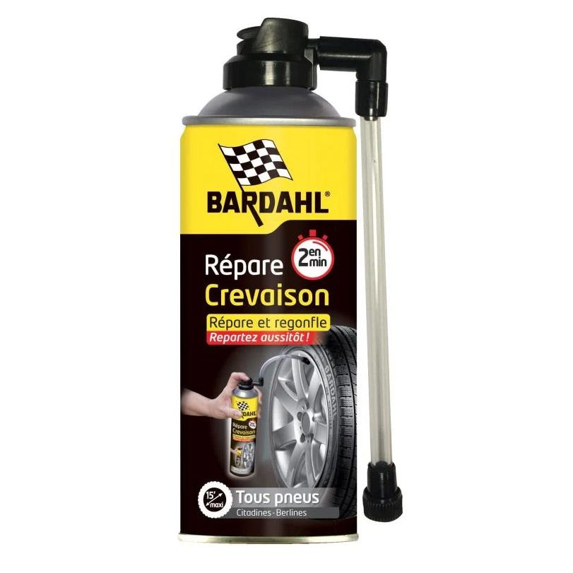 Bombe anti-crevaison Bardahl Répare Crevaison