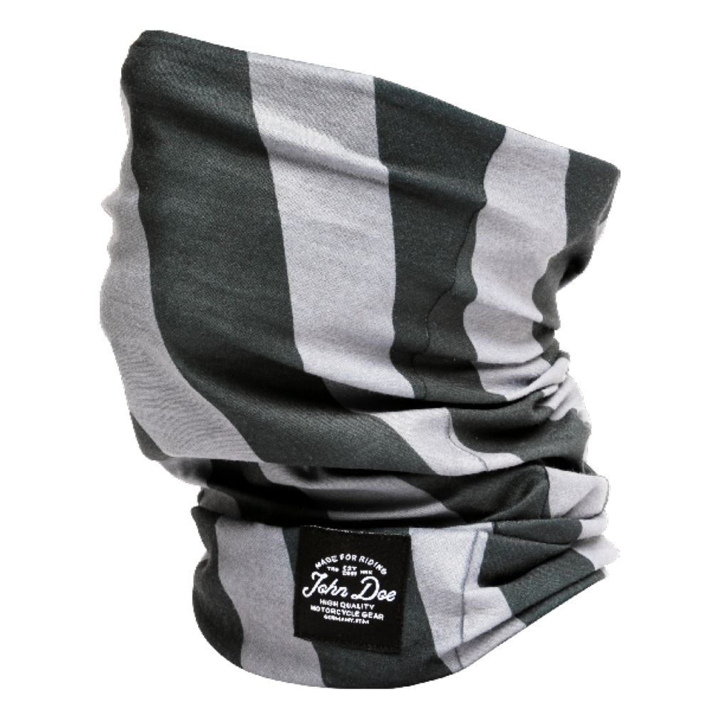 JOHNDOE Tour de cou John Doe Stripes — noir et gris