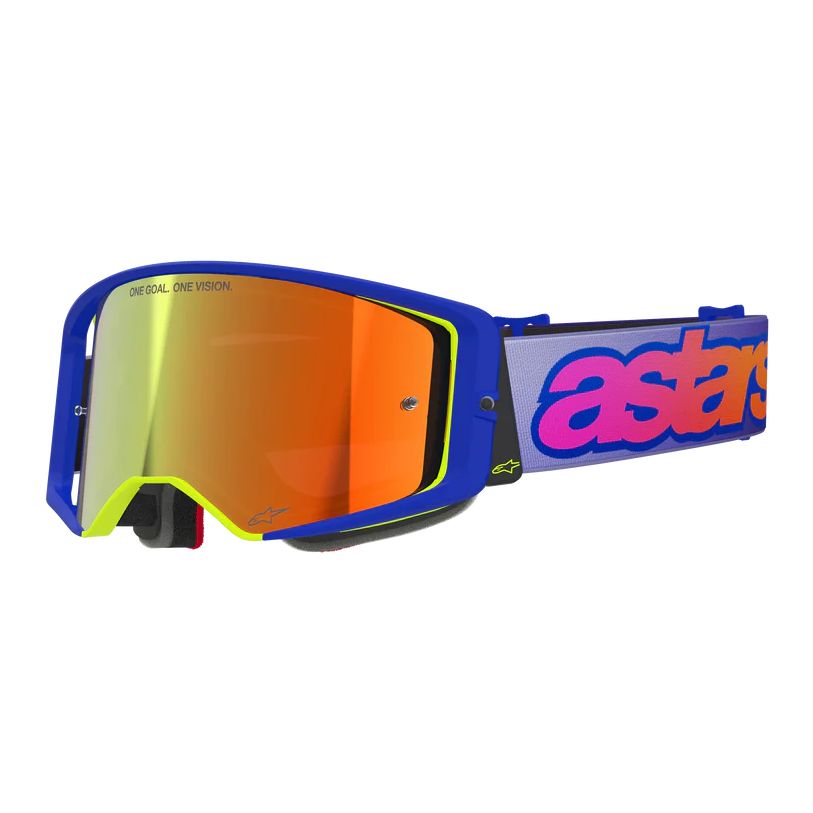 ALPINESTARS Masque cross Alpinestars SUPERTECH VISION VISTA 2026 — bleu et jaune