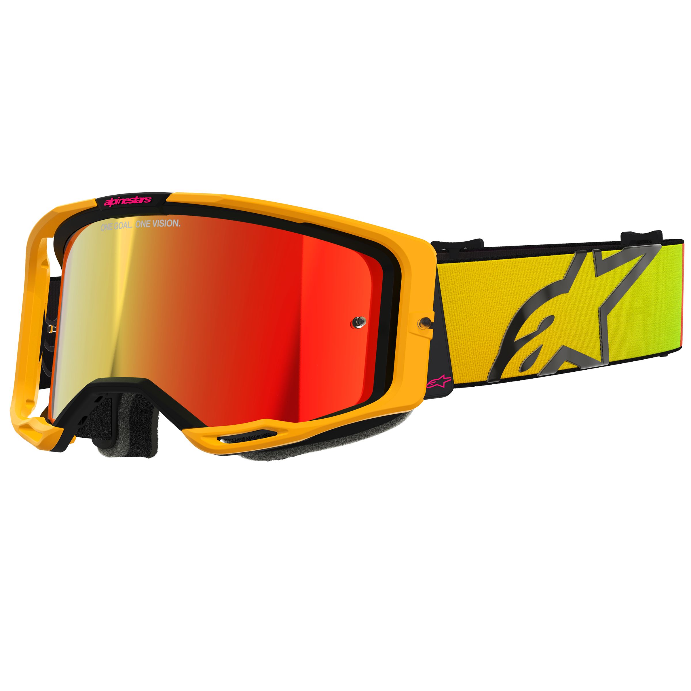ALPINESTARS Masque cross Alpinestars VISION 8 CORP IRIDIUM 2025 — jaune