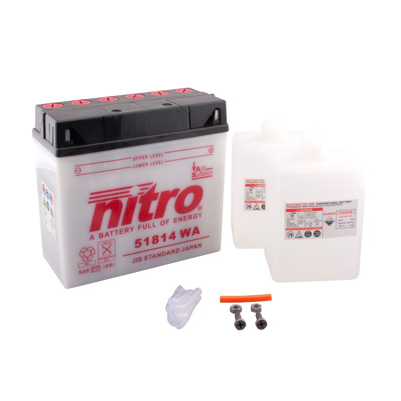 Batterie Nitro 51814 Ouvert Avec Pack Acide Type Acide