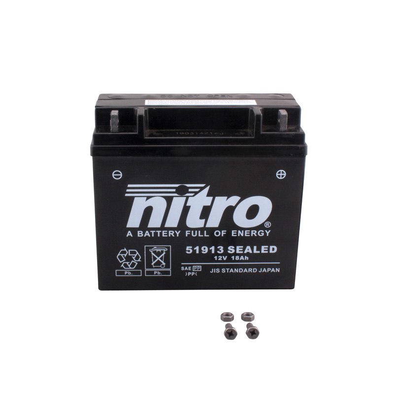 Batterie Nitro 51913 SLA FERME TYPE ACIDE SANS ENTRETIEN/PRÊTE À L'EMPLOI