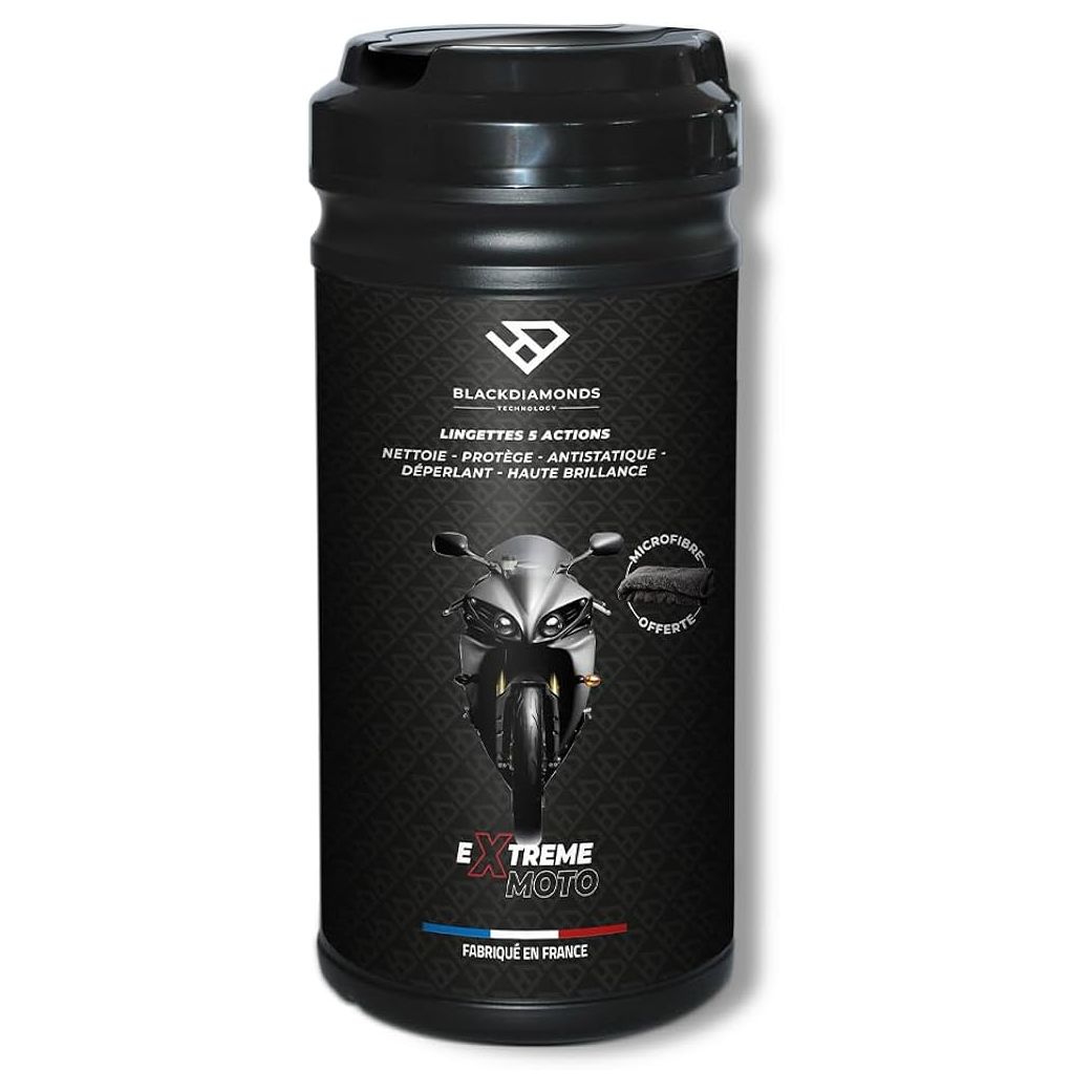 Lingettes BlackDiamonds moto 5 actions, pot de 80