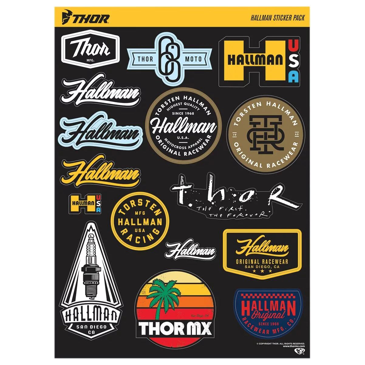 Planche de stickers Thor S20 HALLMAN