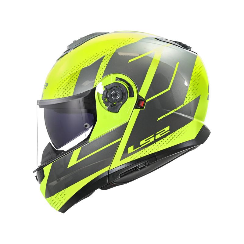 LS2 Casque modulable LS2 FF908 STROBE II - CODE — gris et jaune