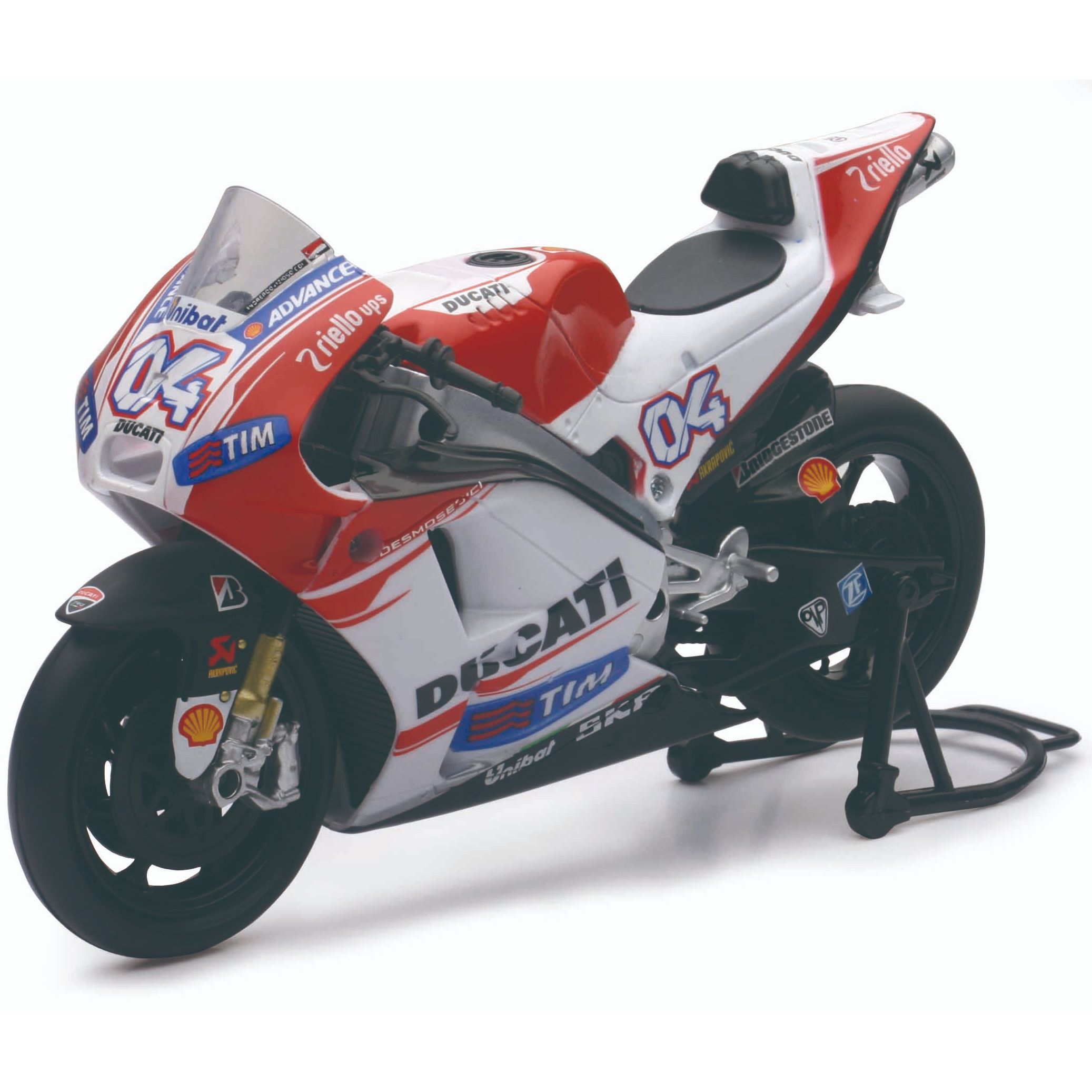Image of Miniature Newray Moto GP Ducati Desmosedici Andrea DOVIZIOSO - Echelle 1/12°