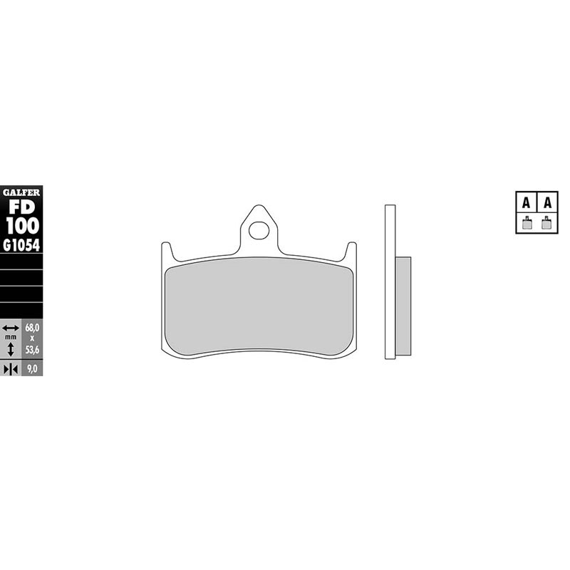 Plaquettes de freins Galfer Sinter Métal Fritté avant