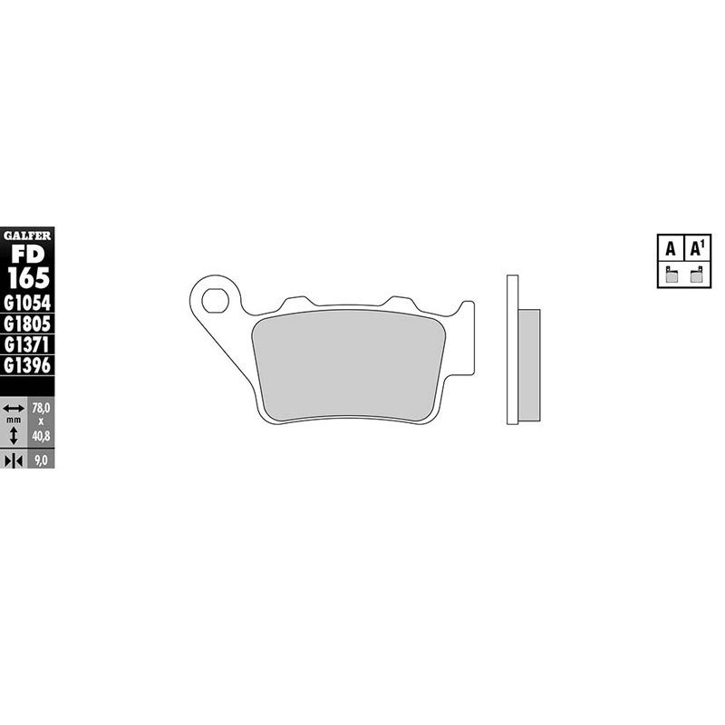 Plaquettes de freins Galfer Sinter Métal Fritté avant/arrière (selon modèle)