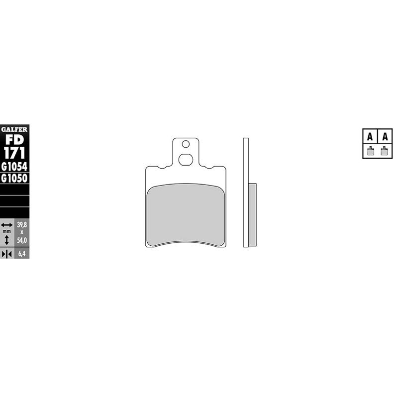 Plaquettes de freins Galfer Sinter Métal Fritté avant