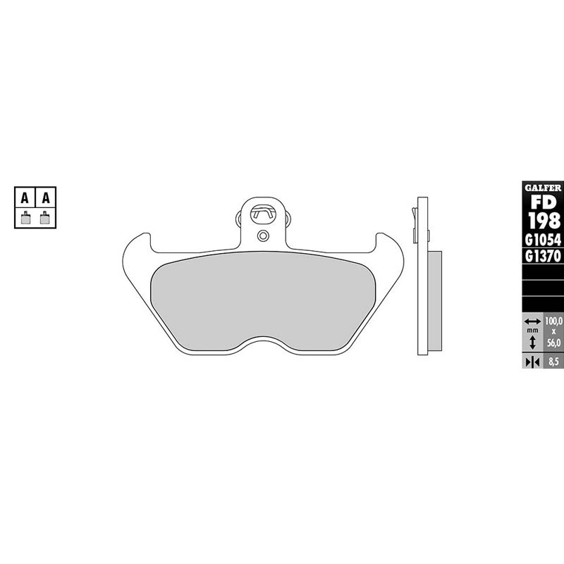 Plaquettes de freins Galfer Sinter Métal Fritté avant