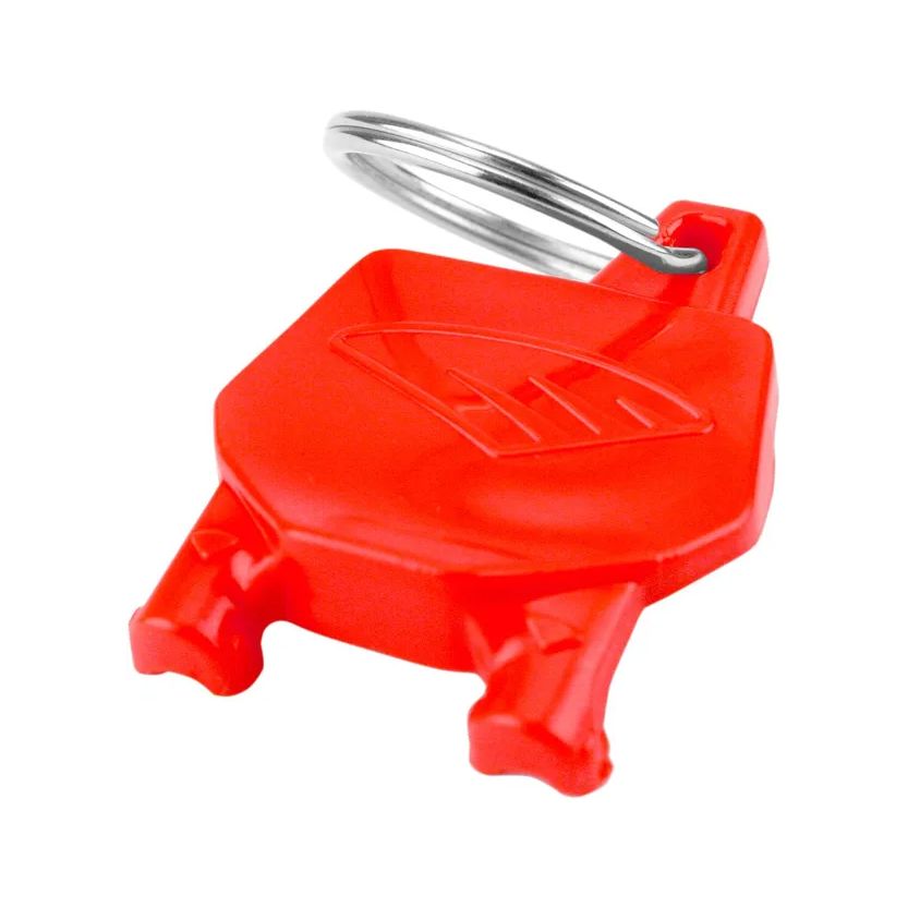 Porte-clé CYCRA PLAQUE NUMERO ROUGE