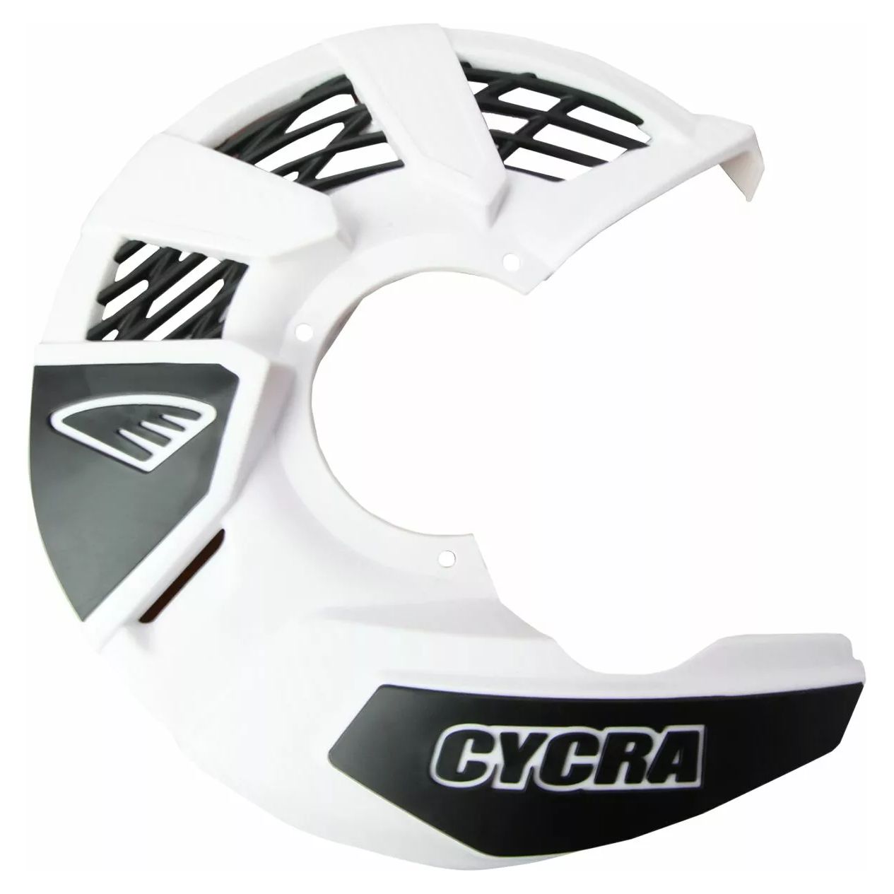 Protège Disque CYCRA Tri Flow pour disque avant blanc
