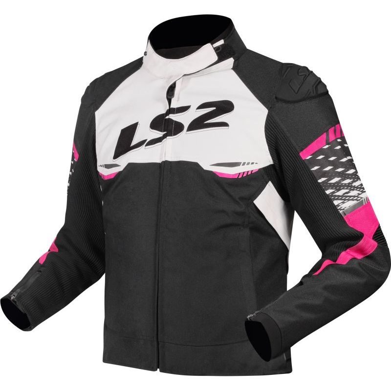 LS2 Veste Moto LS2 APEX FEMME — noir, rose et blanc
