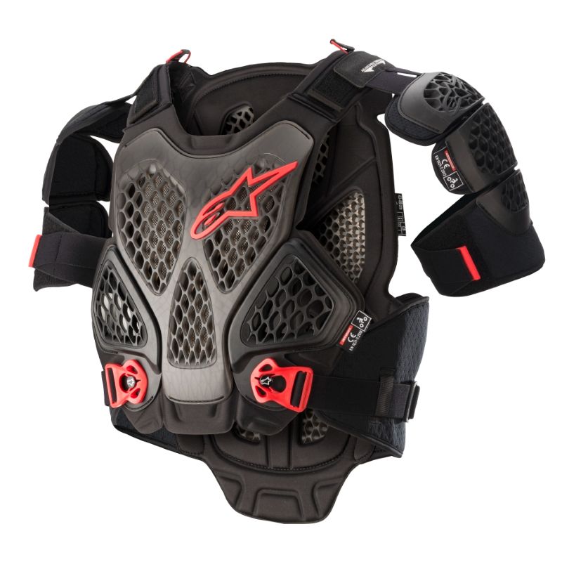 Image of Gilet de protection Alpinestars A-6 - BLACK ANTHRACITE RED 2023