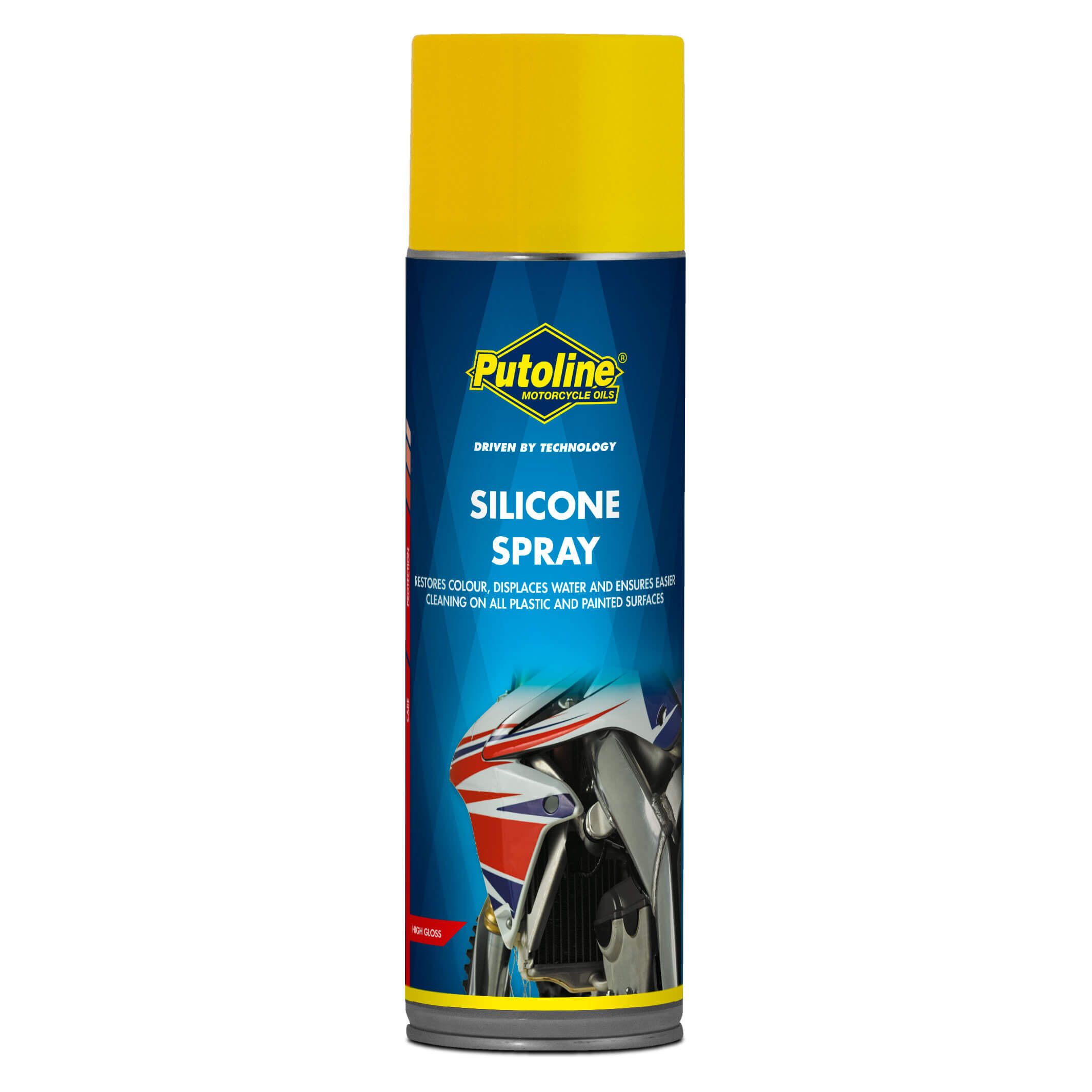 Produit lustrant Putoline nettoyant et protection Silicone spray 500 ml