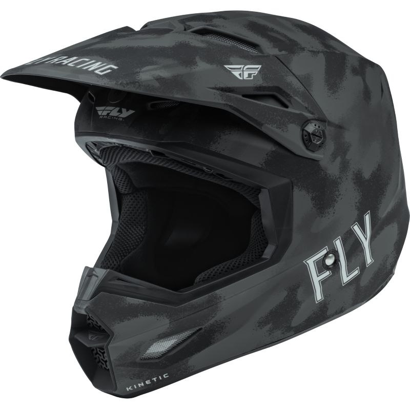 Image of Casque cross Fly KINETIC STRAIGHT EDGE TACTIC - GRIS CAMO ENFANT