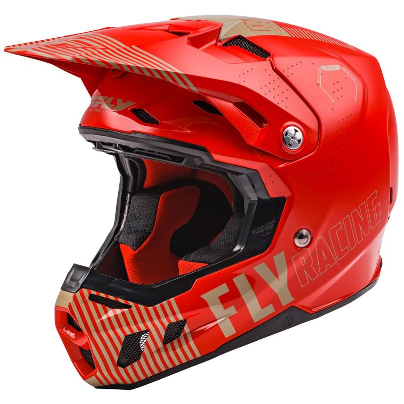 Image of Casque cross Fly FORMULA CC PRIMARY - RED KAKI GLOSSY 2022