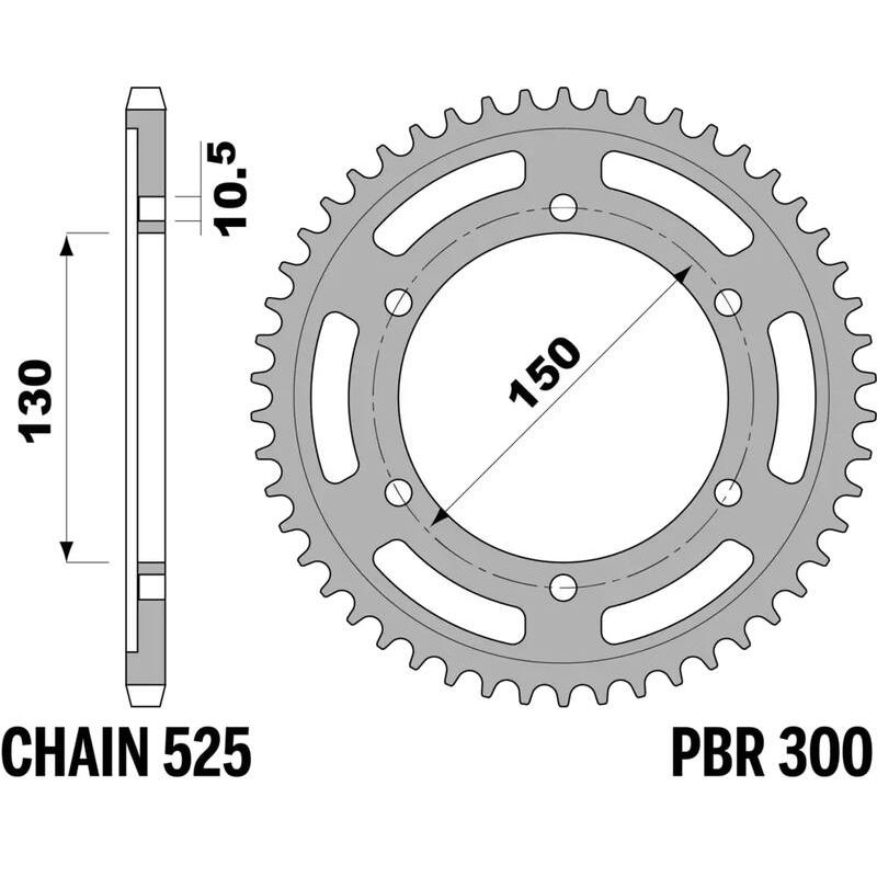 Couronne PBR acier C45 revenu 300 - 525
