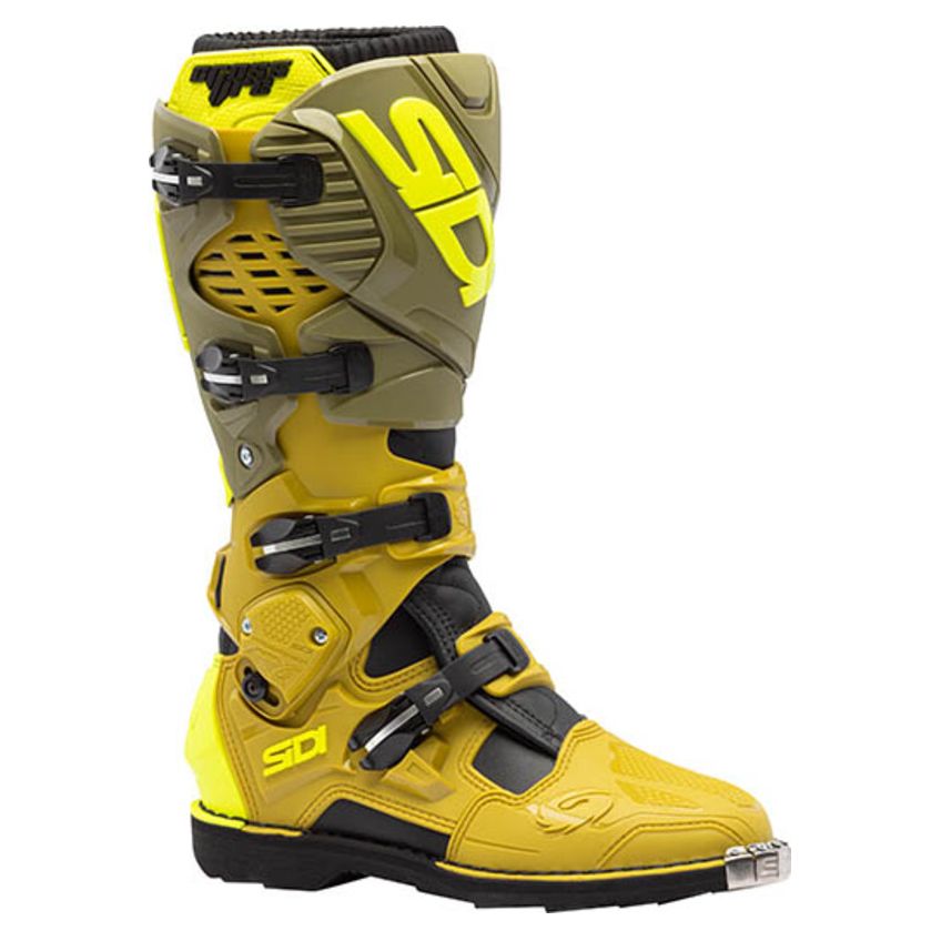 SIDI Bottes cross Sidi CROSSFIRE 3 2025 — vert et jaune