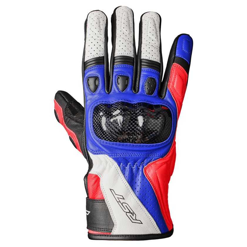 RST Gants RST STUNT 3 — bleu, rouge et blanc