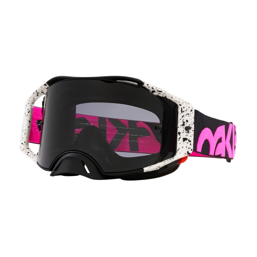 Masque cross Oakley AIRBRAKE MX BLACK SPLATTER GRIS FONCE 2023