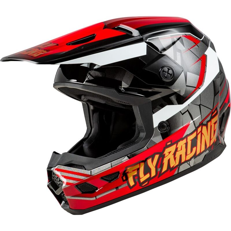 Casque cross Fly KINETIC - SCORCHED - ENFANT