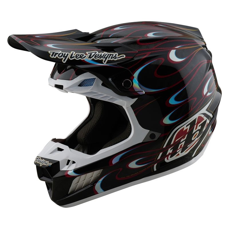 Casque cross TroyLee design SE5 CARBON W/MIPS TORCHED 2026