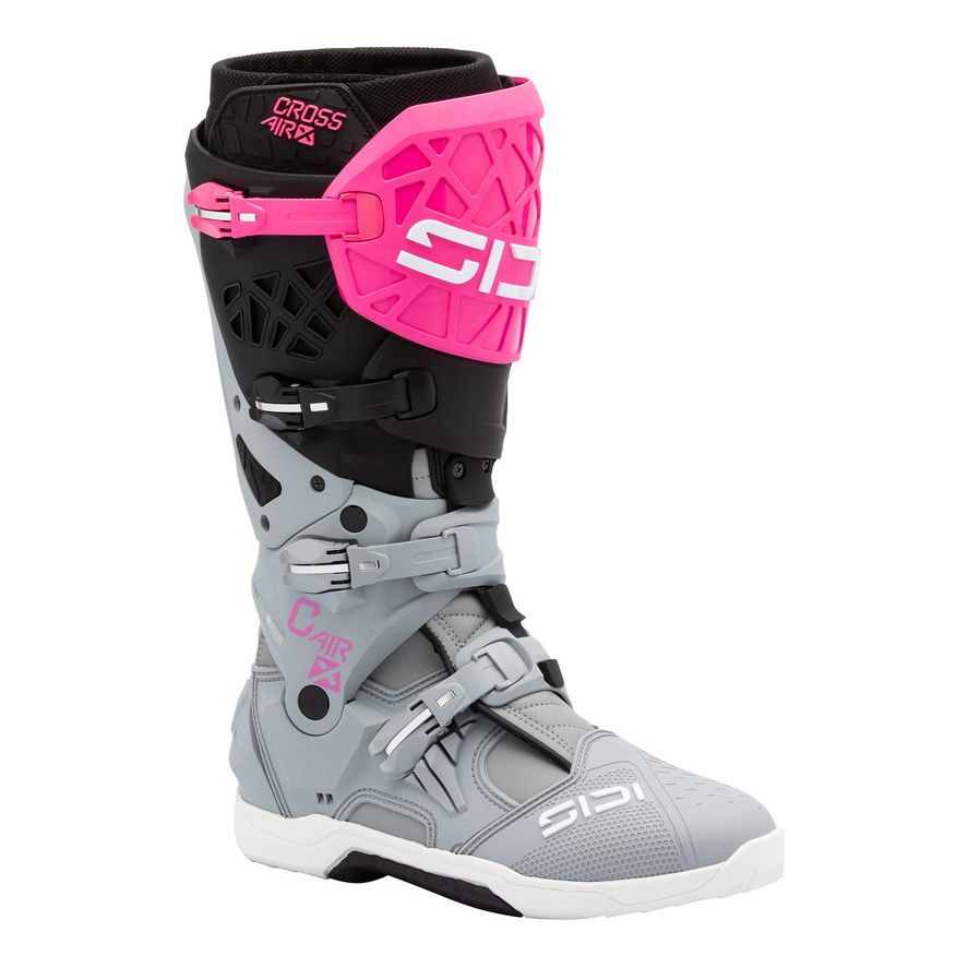 SIDI Bottes cross Sidi CROSSAIR X 2026 — noir, gris et rose fluo