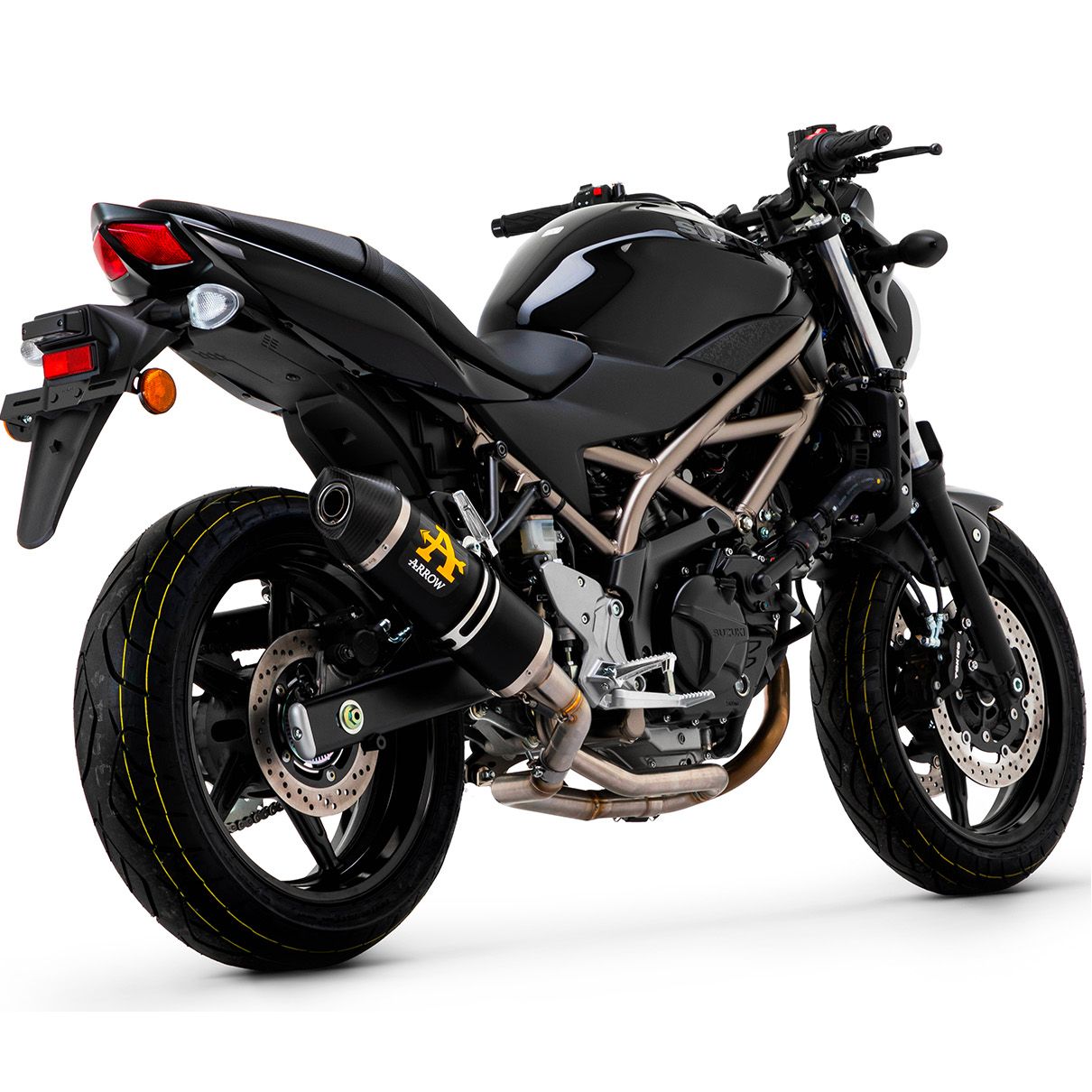 Silencieux Arrow Race Tech Alu dark embout carbone