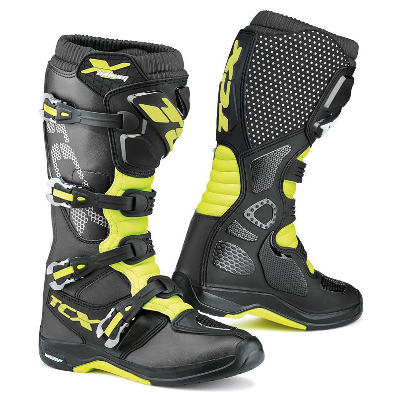 Bottes Cross Tcx Boots X-helium Michelin Noir/jaune Fluo